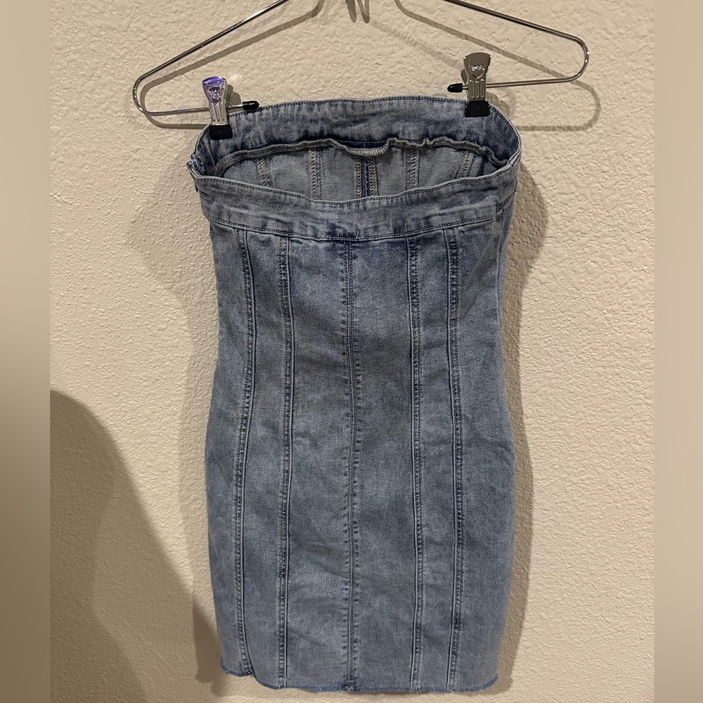 Princess Polly Houser Mini Denim Dress - Picture 5 of 7
